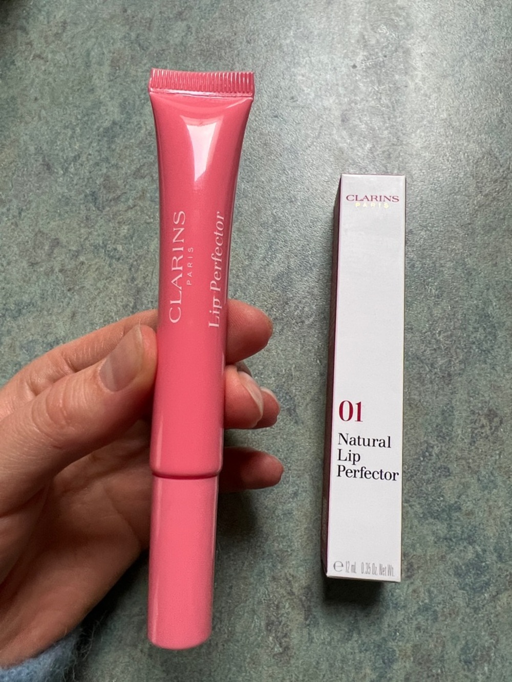 Clarins Lip Perfector 01 Pink Glossy Balm